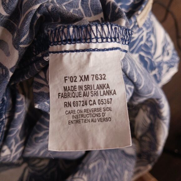 Men's Hawaiian Shirt Large Blue Fish - Picture 10 of 10